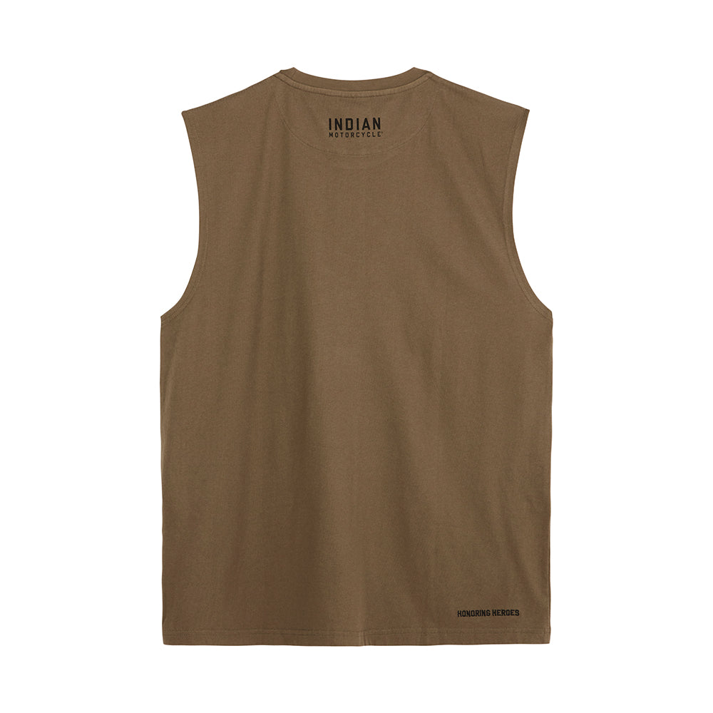 INDIAN MOTORCYCLE MEN'S STENCIL BLOCK ICON TANK