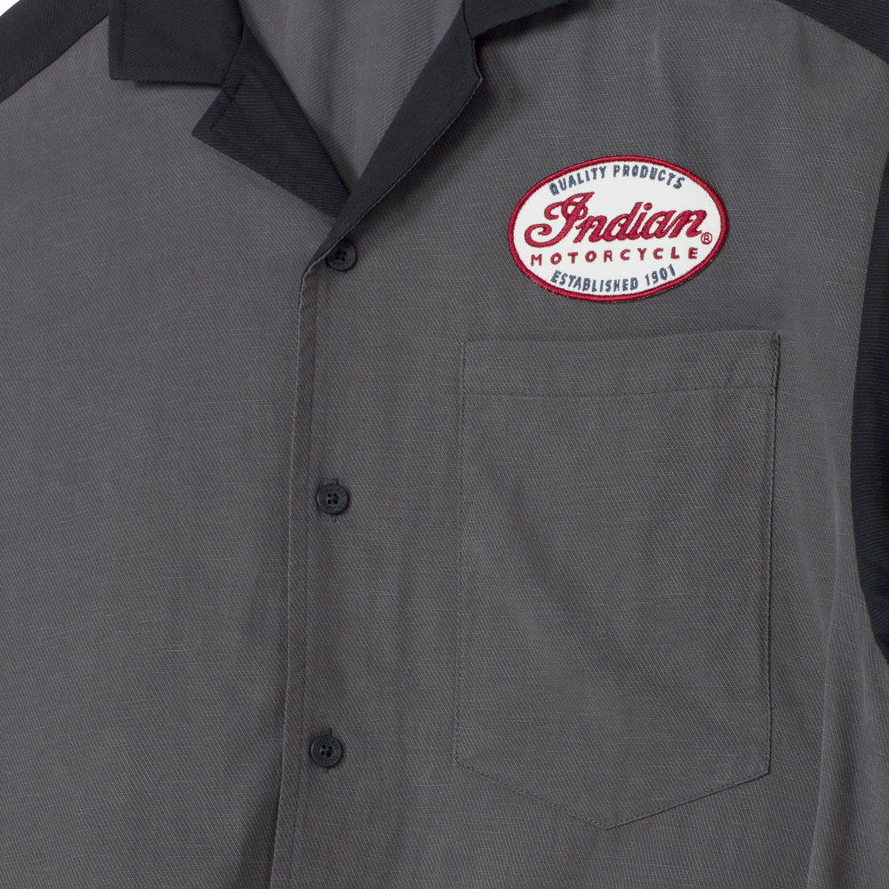 INDIAN MOTORCYCLE MEN'S GARAGE / SHOP SHIRT