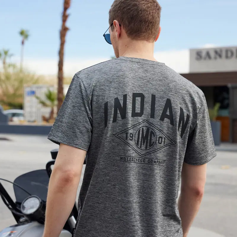 INDIAN MOTORCYCLE MEN'S IMC 1901 BLOCK TEE