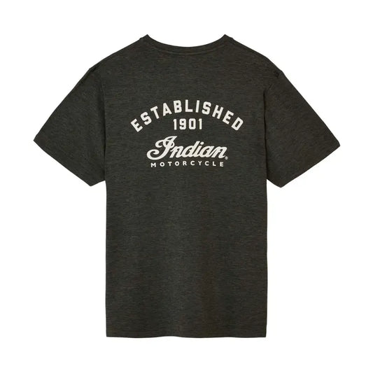 INDIAN MOTORCYCLE MEN'S ESTABLISHED SCRIPT ATHLETE TEE