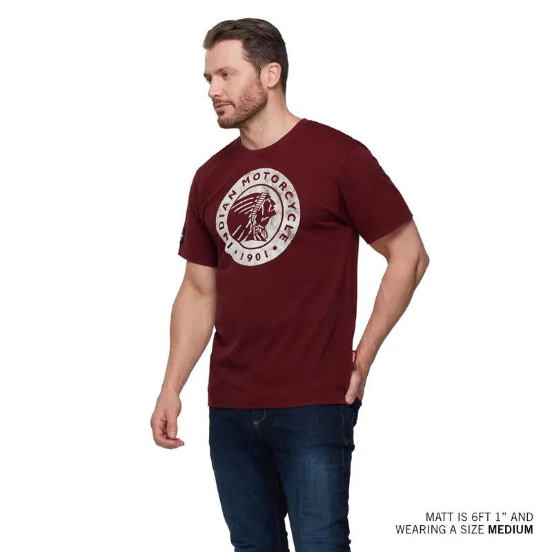 INDIAN MOTORCYCLE MEN'S CIRCLE HEADDRESS TEE