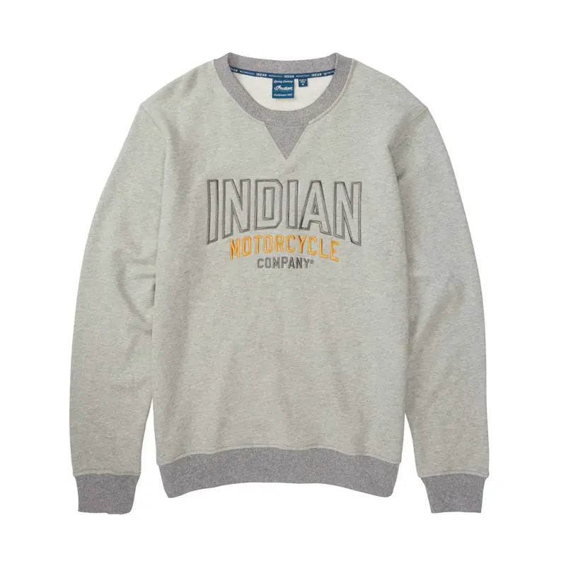 INDIAN MOTORCYCLE MEN'S EMBROIDERY RINGER SWEATSHIRT