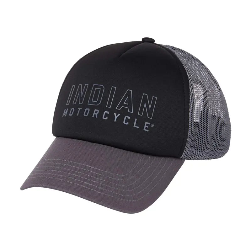 INDIAN MOTORCYCLE OUTLINE LOGO TRUCKER CAP