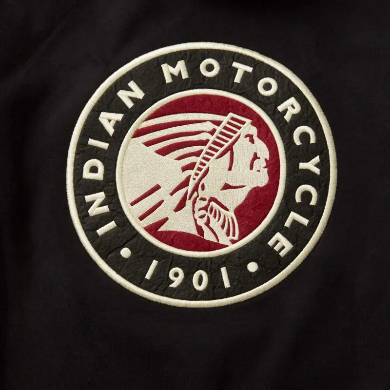 INDIAN MOTORCYCLE MEN'S APPLIQUE HEADDRESS HOODIE