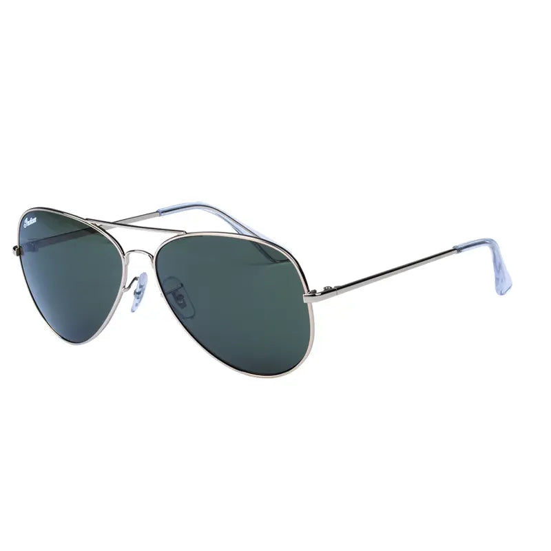 INDIAN MOTORCYCOLE GOLD AVIATOR SUNGLASSES WITH GREEN LENS