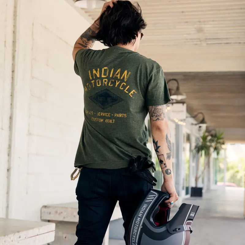 INDIAN MOTORCYCLE MEN'S CUSTOM BUILT TEE