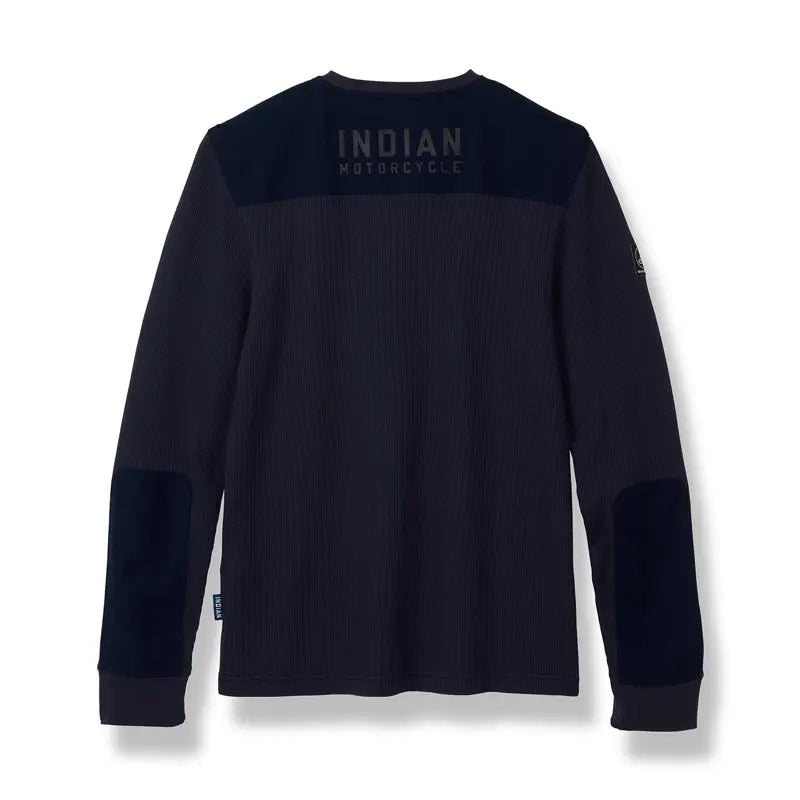 INDIAN MOTORCYCLE MEN'S LONG SLEEVED WAFFLE TEE