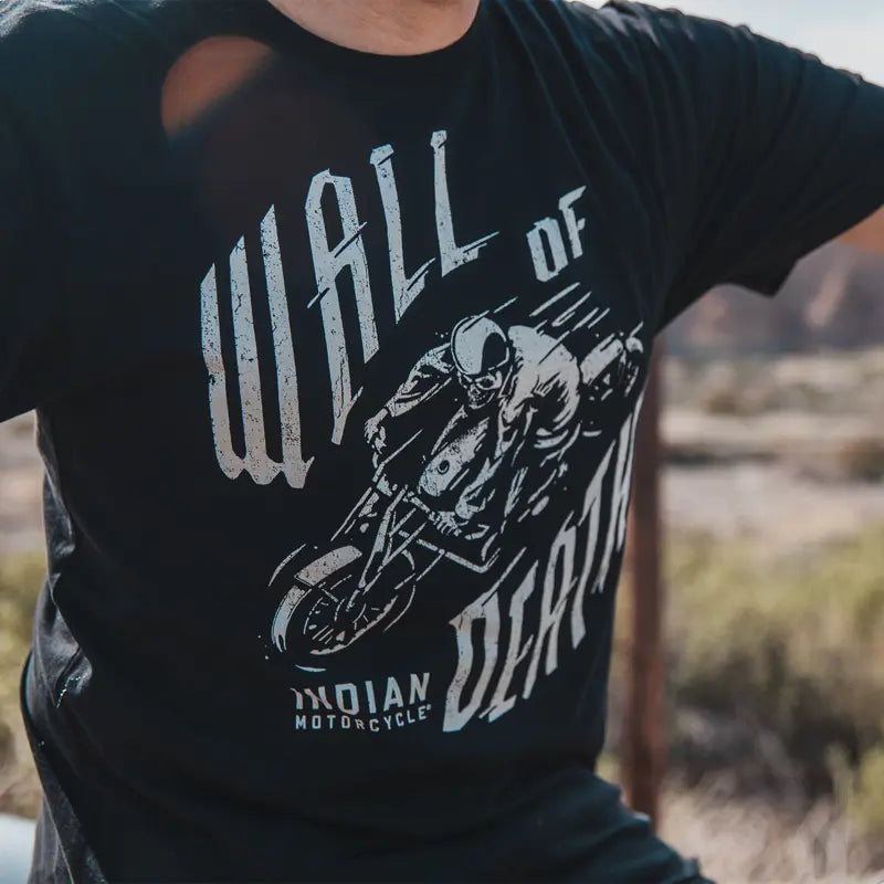 INDIAN MOTORCYCLE MEN'S SHORT SLEEVE WALL DEATH TEE