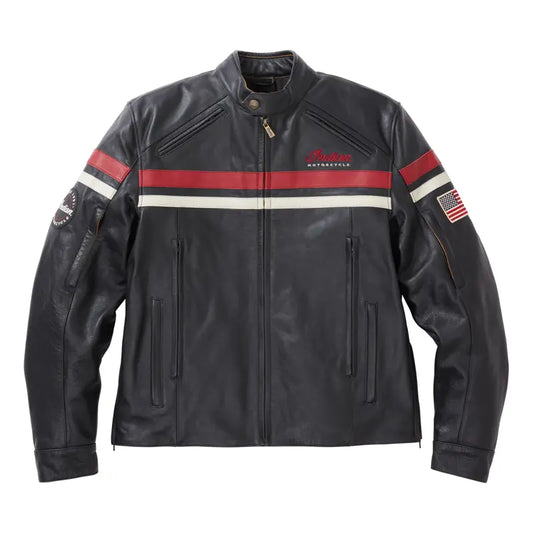 INDIAN MOTORCYCLE MEN'S LEATHER FREEWAY JACKET 2