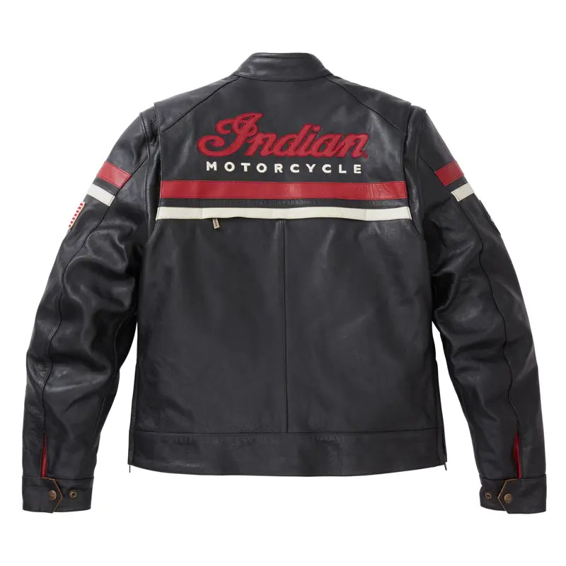 INDIAN MOTORCYCLE MEN'S LEATHER FREEWAY JACKET 2