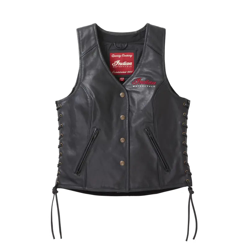 INDIAN MOTORCYCLE WOMEN'S LEATHER LINDY VEST