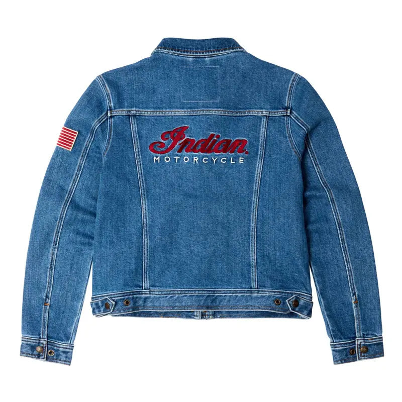 INDIAN MOTORCYCLE WOMEN'S DENIM JACKET BLUE