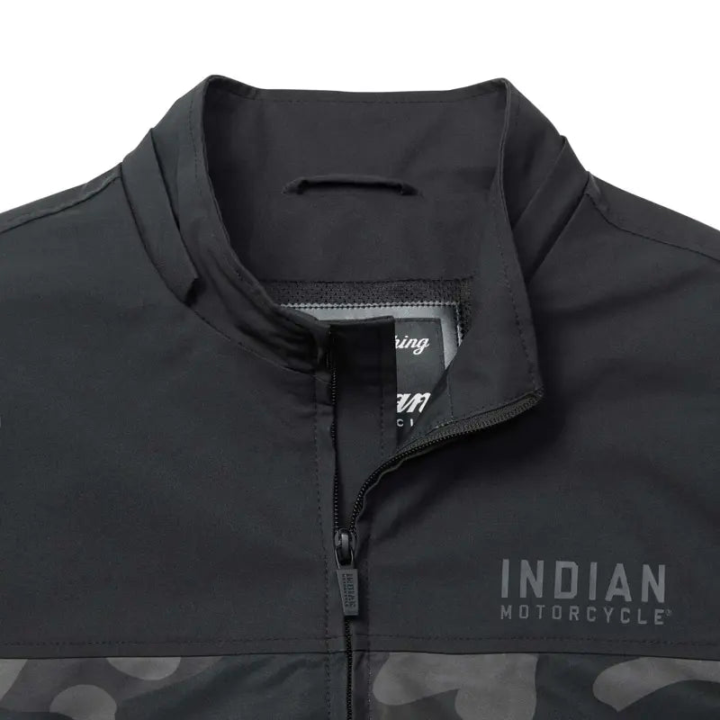 INDIAN MOTORCYLE MEN'S CASUAL BLACK CAMO JACKET