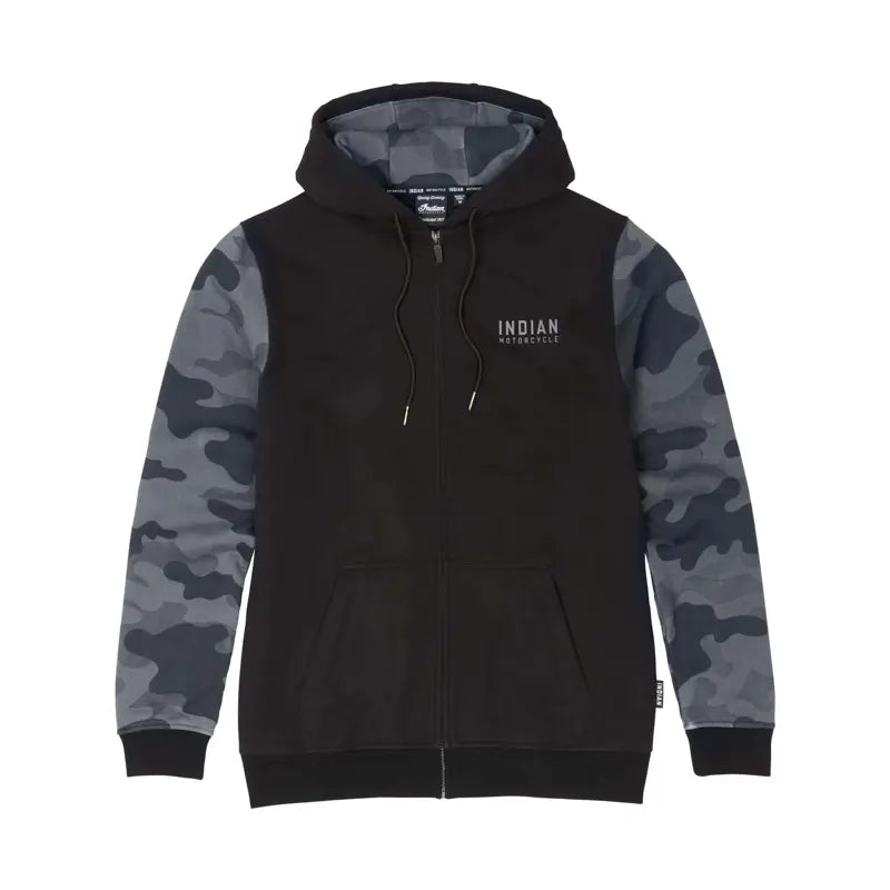 INDIAN MOTORCYCLE MEN'S IMC BLACK CAMO HOODIE