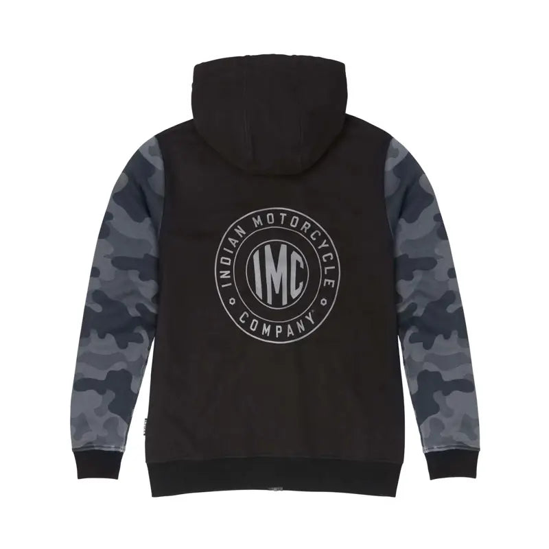 INDIAN MOTORCYCLE MEN'S IMC BLACK CAMO HOODIE