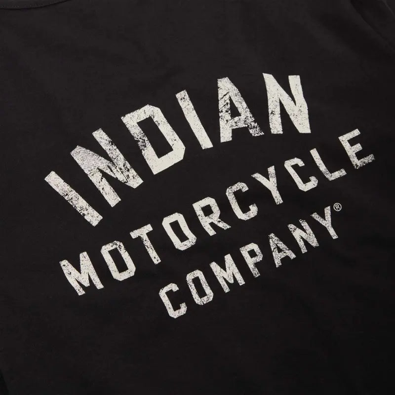 INDIAN MOTORCYCLE WOMEN'S BLACK IMC GRAPHIC LONG-SLEEVE TEE