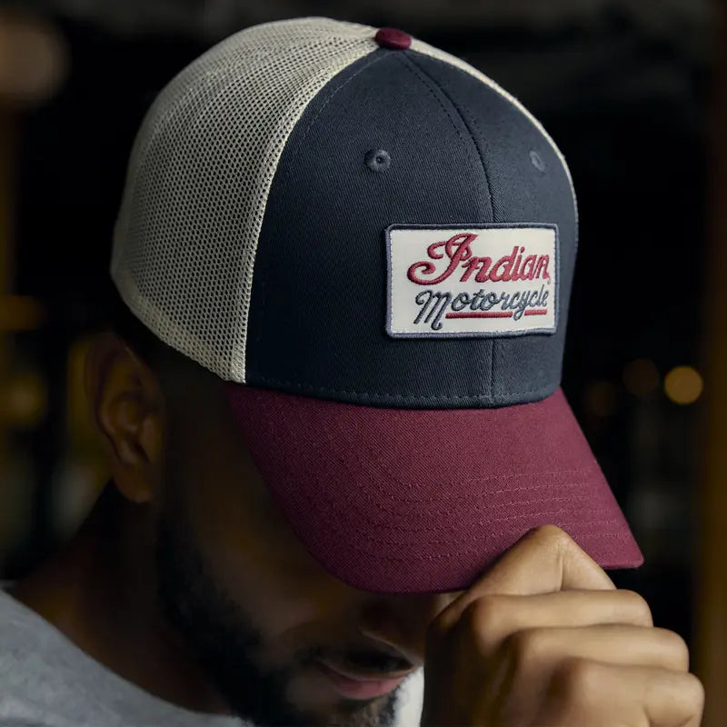 INDIAN MOTORCYCLE COLORBLOCK TRUCKER CAP