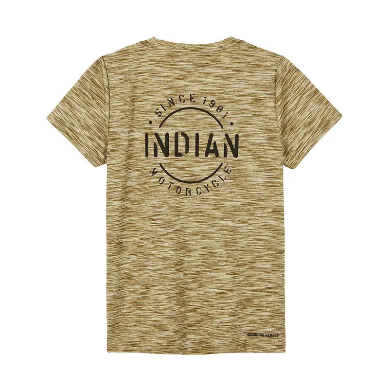 INDIAN MOTORCYCLE WOMEN'S GREEN STENCIL BACK ICON TEE