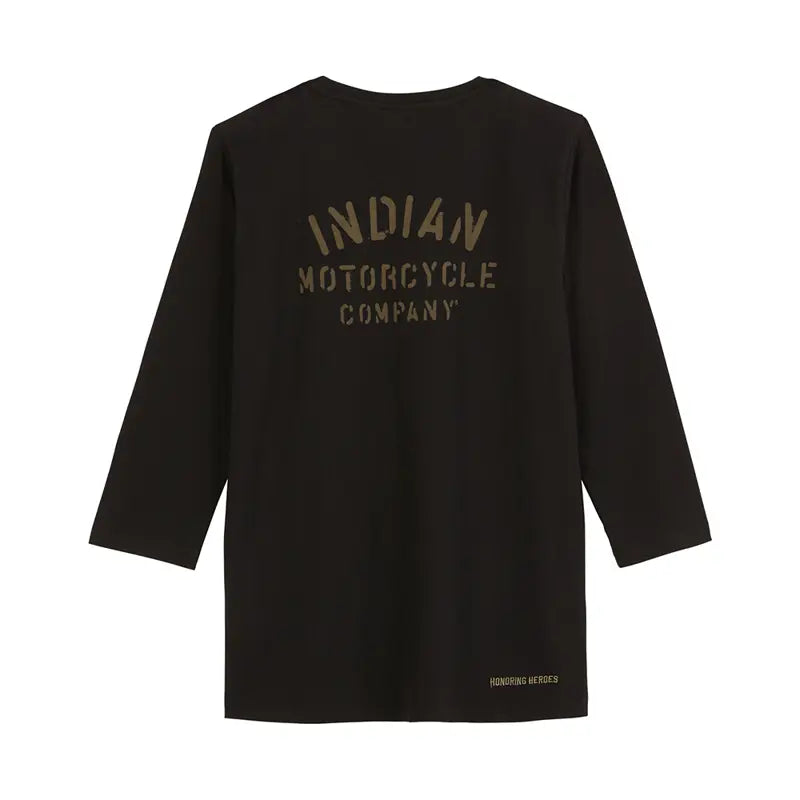 INDIAN MOTORCYCLE WOMEN'S CAMO 3QTR SLEEVE TEE