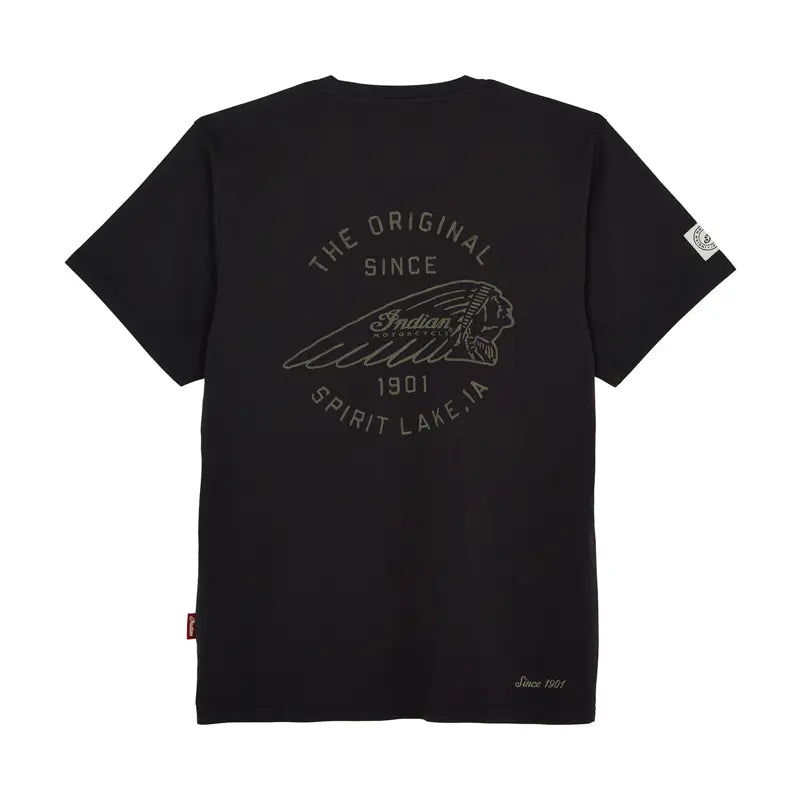 INDIAN MOTORCYCLE MEN'S POCKET ORIGINAL HEADDRESS TEE