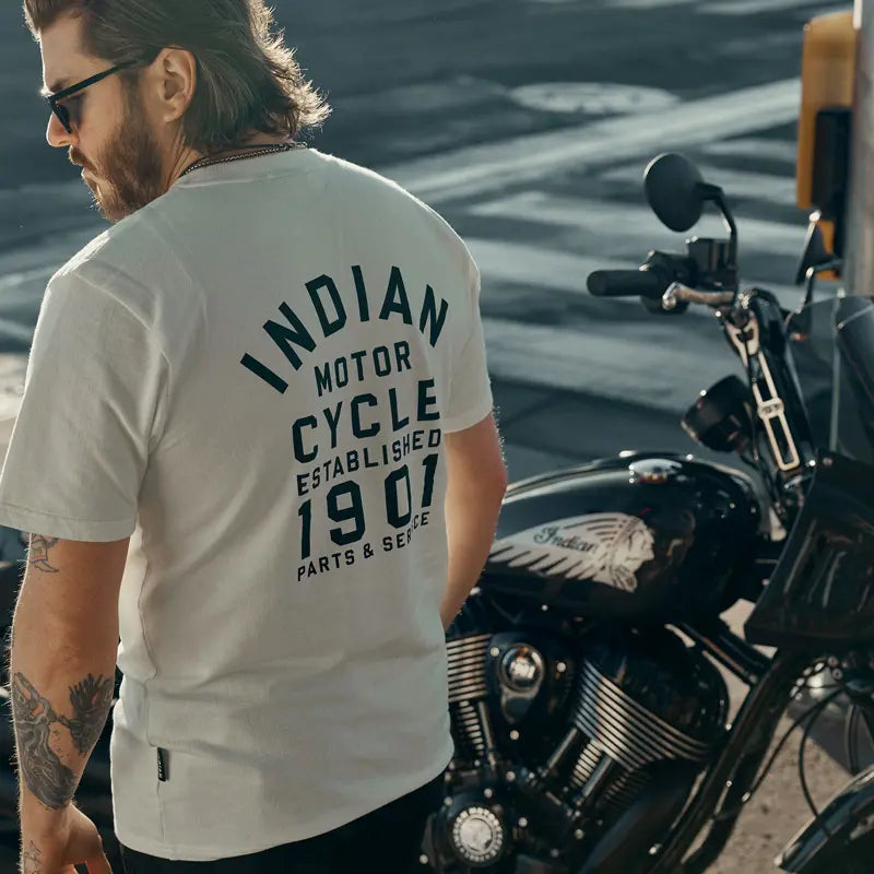 INDIAN MOTORCYCLE MEN'S IMC EST 1901 LOGO TEE