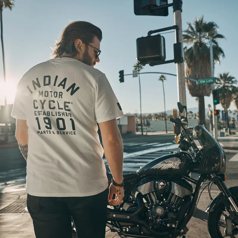 INDIAN MOTORCYCLE MEN'S IMC EST 1901 LOGO TEE