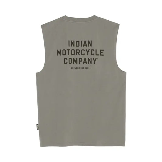 INDIAN MOTORCYCLE MEN'S EST. BLOCK LOGO SLEEVELESS TEE