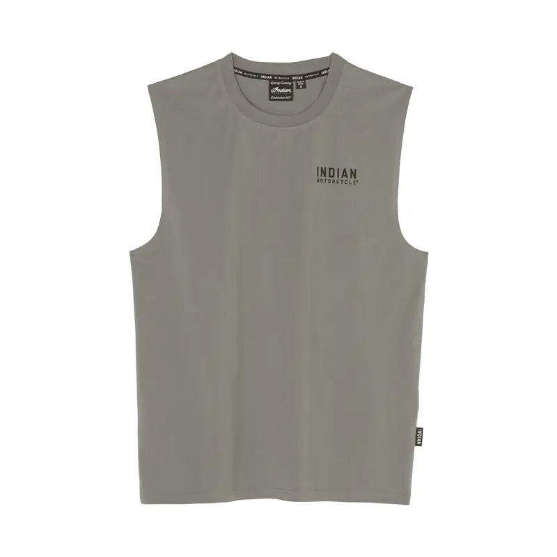 INDIAN MOTORCYCLE MEN'S EST. BLOCK LOGO SLEEVELESS TEE