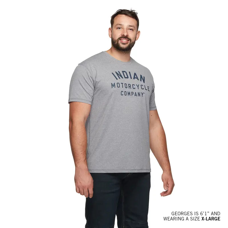 INDIAN MOTORCYCLE MEN'S ATHLETIC LOGO PRINT TEE