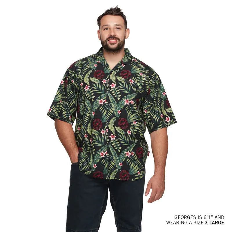 INDIAN MOTORCYCLE MEN'S TROPICAL PRINT SHORT SLEEVE SHIRT