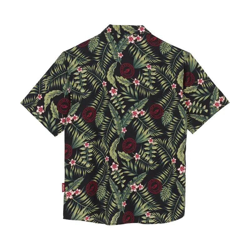 INDIAN MOTORCYCLE MEN'S TROPICAL PRINT SHORT SLEEVE SHIRT