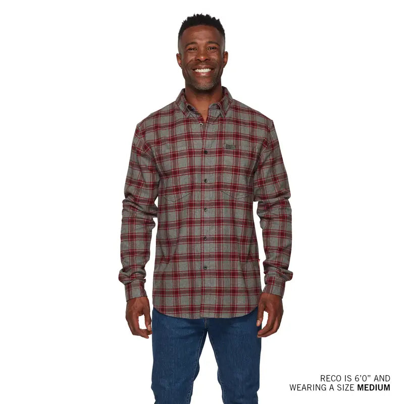 INDIAN MOTORCYCLE MEN'S PHOENIX PLAID LONG SLEEVE SHIRT