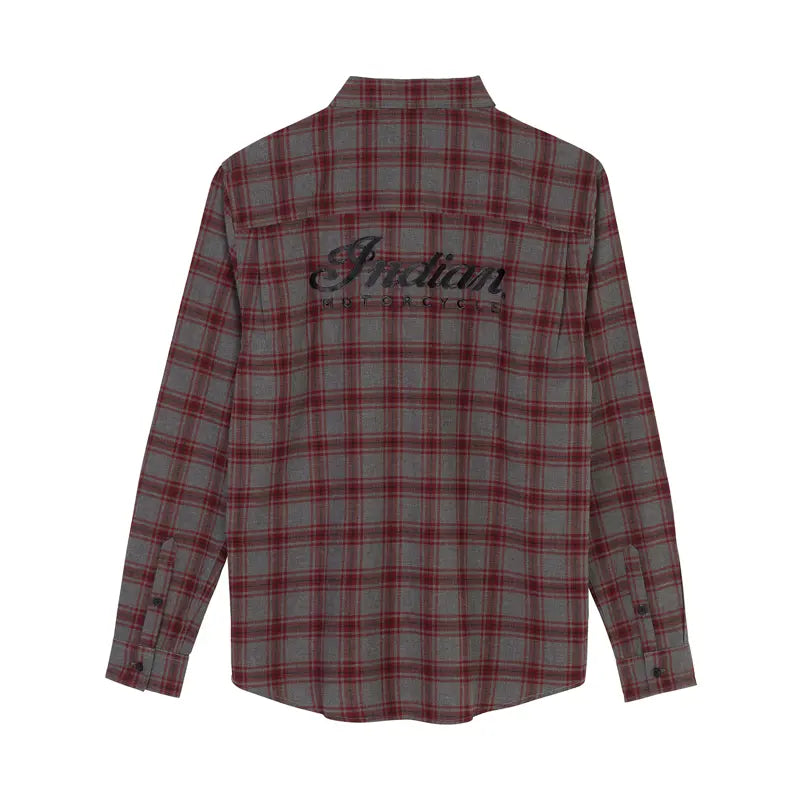 INDIAN MOTORCYCLE MEN'S PHOENIX PLAID LONG SLEEVE SHIRT