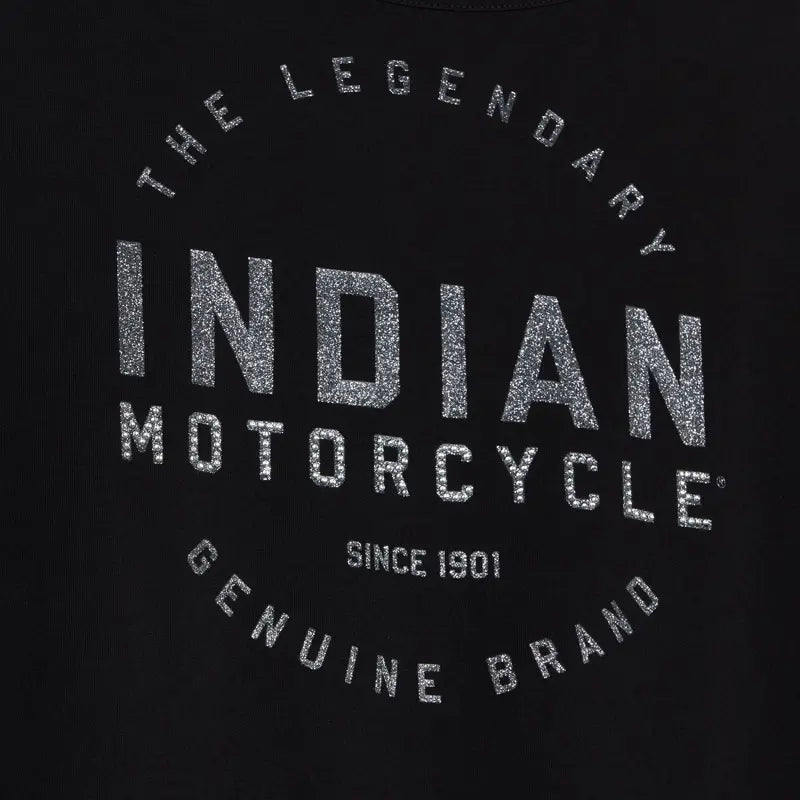 INDIAN MOTORCYCLE WOMEN'S BLOCK LOGO BANDED SHORT SLEEVE TEE