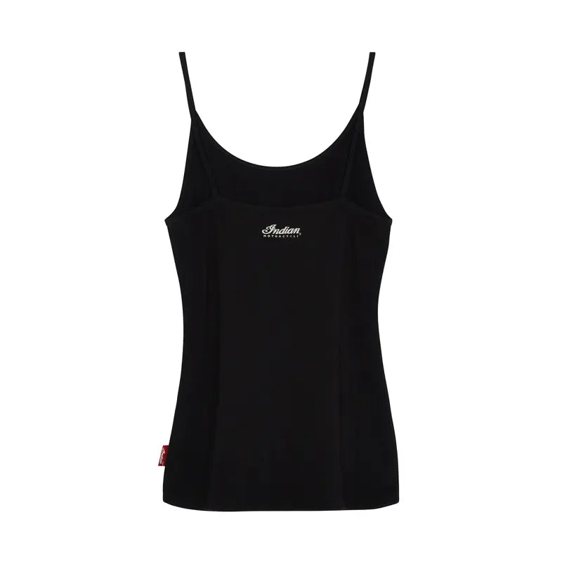 INDIAN MOTORCYCLE WOMEN'S BLACK SCRIPT LOGO CAMI TANK