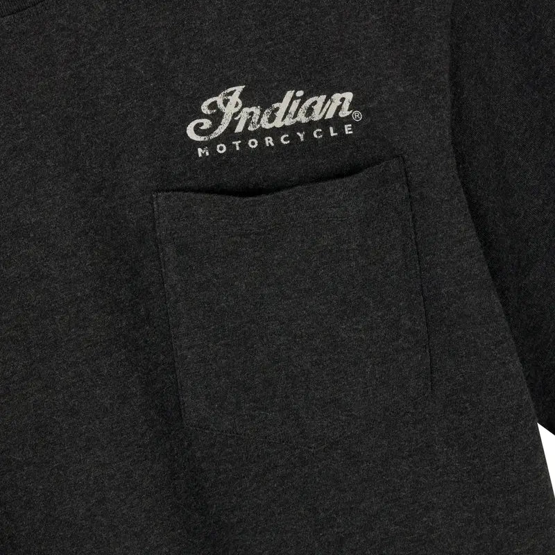 INDIAN MOTORCYCLE MEN'S BACK LOGO POCKET TEE