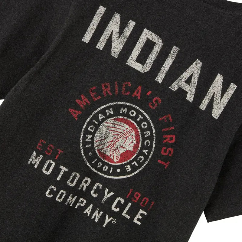 INDIAN MOTORCYCLE MEN'S BACK LOGO POCKET TEE