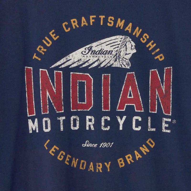 INDIAN MOTORCYCLE MEN'S TRUE CRAFTMANSHIP HEADDRESS TEE