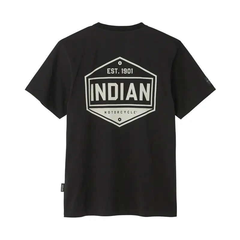 INDIAN MOTORCYCLE MEN'S HEXAGON GRAPHIC TEE