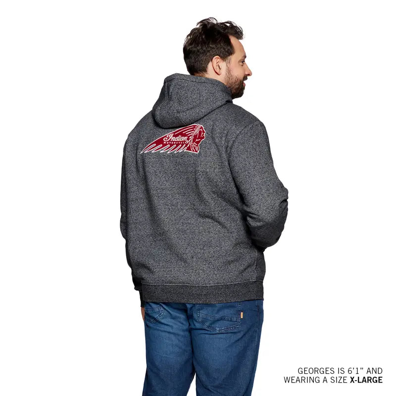 INDIAN MOTORCYCLE MEN'S LOGO HEAD HOODIE