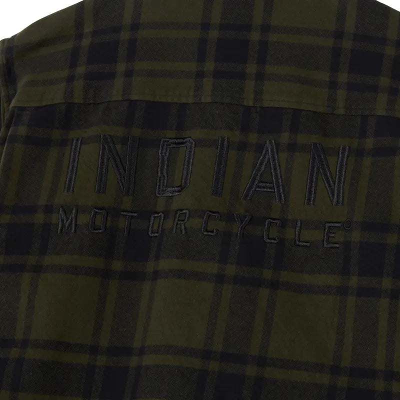 INDIAN MOTORCYCLE MEN'S SAN JOSE BUTTON-UP PLAID FLANNEL SHIRT