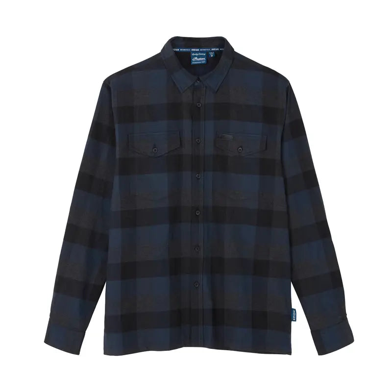 INDIAN MOTORCYCLE DALLAS PLAID BUTTON-UP SHIRT