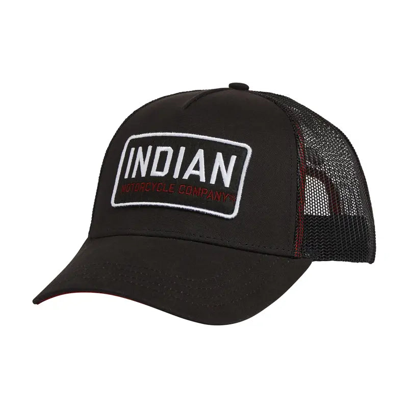 INDIAN MOTORCYCLE BLOCK LOGO PATCH CAP