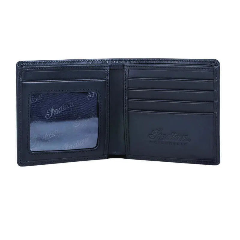 INDIAN MOTORCYCLE BI-FOLD WALLET - BLACK