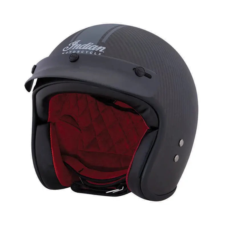 INDIAN MOTORCYCLE CARBON OPEN FACE HELMET