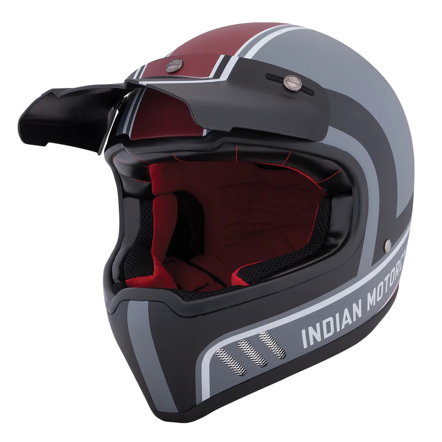 INDIAN MOTORCYCLE ADVENTURE HELMET MATTE STRIPE