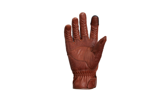 TRIUMPH MEN'S BANNER BROWN LEATHER RIDING GLOVES