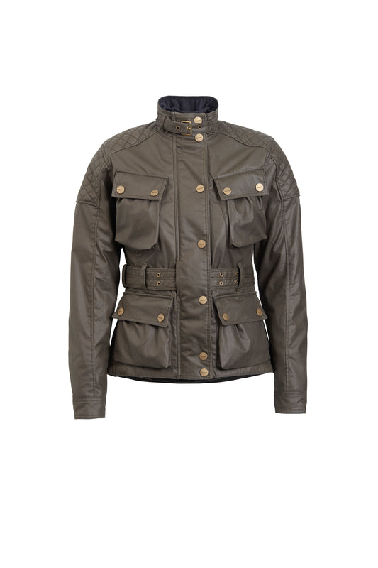 TRIUMPH LADIES BECK WAXED RIDING JACKET