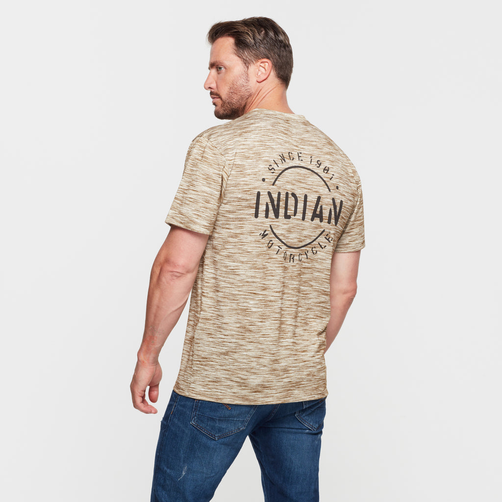 INDIAN MOTORCYCLE MEN'S STENCIL BLOCK ICON TEE