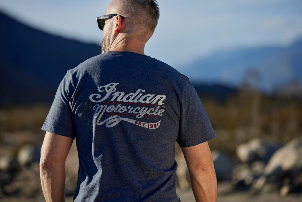 INDIAN MOTORCYCLE MIXED EMBLEM PRINT TEE